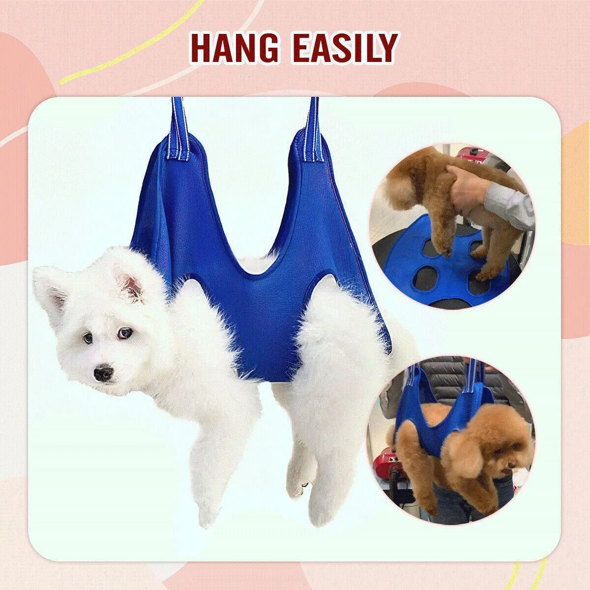 S Size Hammock Helper Pet Dog Cat Grooming Restraint Bags for Bathing Trimming Nail