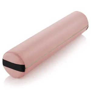 Saloniture Full Round Massage Table Bolster Pillow Pad - 26 x 6 Inch - Pink