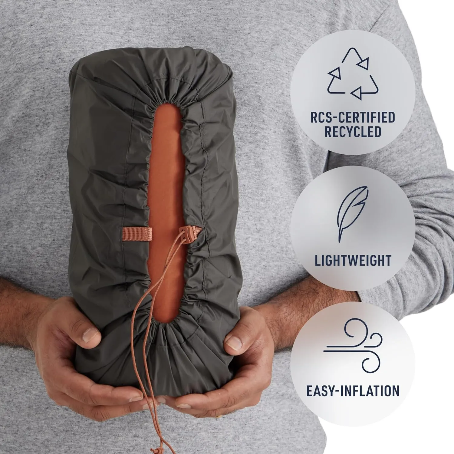 Sea to Summit Pursuit Self-Inflating Sleeping Mat for Camping and Backpacking, Tapered - Large (78 x 25 x 2 inches)