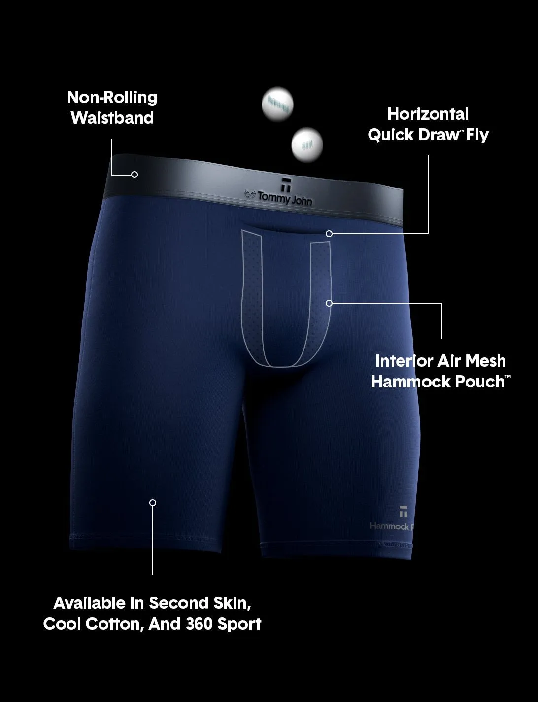 Seamless delivery Cool Brief Pouch™ Tested Hammock Boxer Cotton