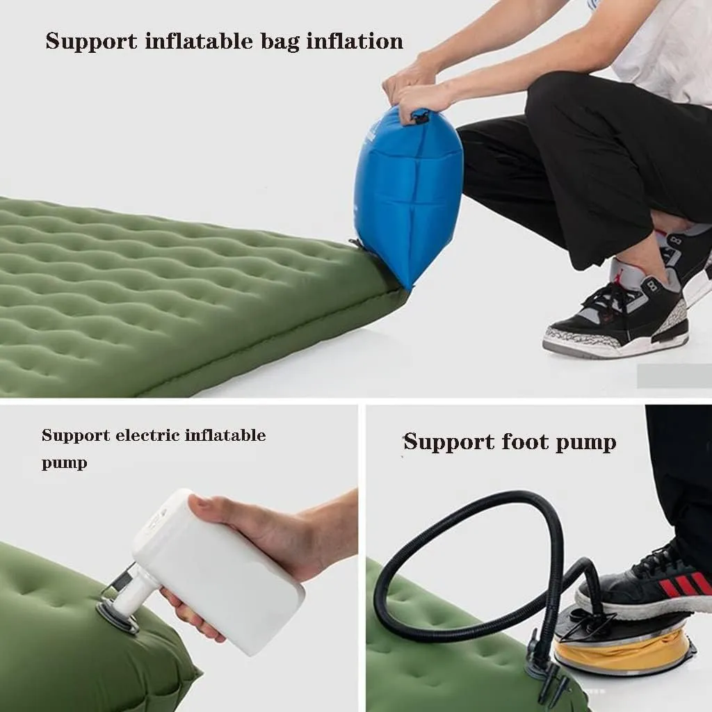 Self-Inflating Pads Double Inflatable Camping Sleeping Pad Waterproof Sleeping Pad Lightweight Portable Air Mattress Suitable for Tent Backpack Camping Hiking Outdoor Tent