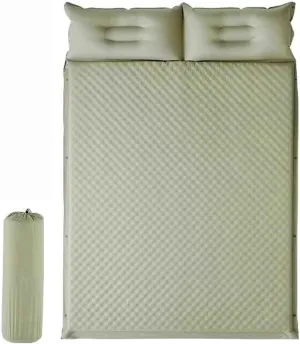 Self Inflating Sleeping Mat 5 Cm Thick, Portable Sleeping Mat for Tent and Family Camping Hiking Traveling,Double