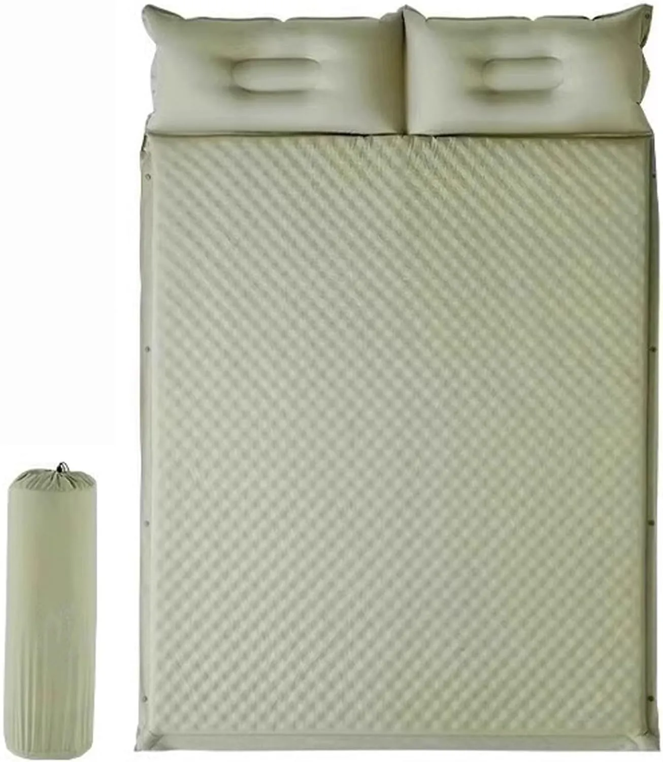 Self Inflating Sleeping Mat 5 Cm Thick, Portable Sleeping Mat for Tent and Family Camping Hiking Traveling,Double