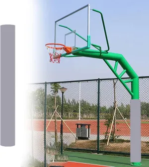 Shock - Absorbing Padding To Wrap Around Metal Pole, High Custom Basketball Hoop Padding With Nylon Fastener, UV-Resistant Basement Canopy Gym Facility Garage Column Pads,5.9 Ft High(Gray,Dia 220mm (8