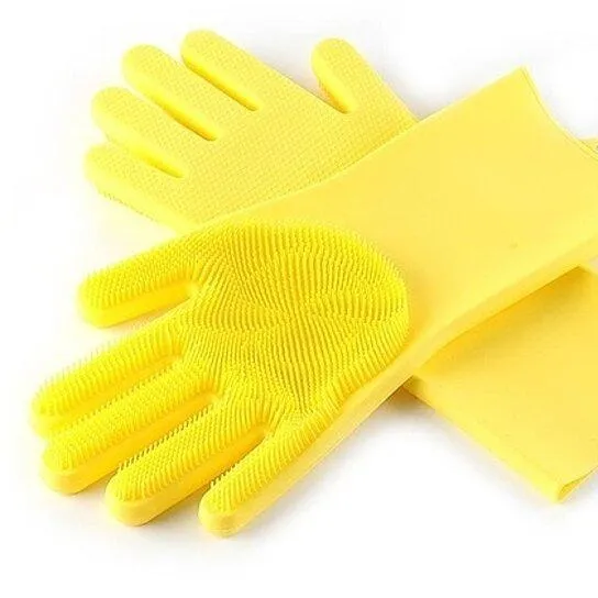 Silicone Dishwashing Scrubber Gloves