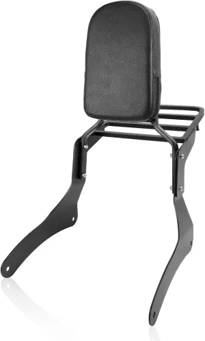 Sissy Bar Luggage Rack for Kawasaki, Detachable Rear Passenger Backrest with Remove Holder Shelf Carrier Compatible With Vulcan VN 900 2000 Classic Custom 1996-2024