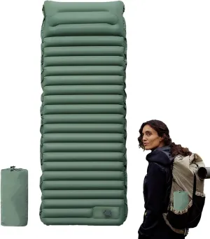 Sleeping Pad for Camping - Inflatable Camping Pad with Foot Pump,Sleeping Resting Lightweight Fast Inflating Relaxation Mat for for Travelling, Picnic