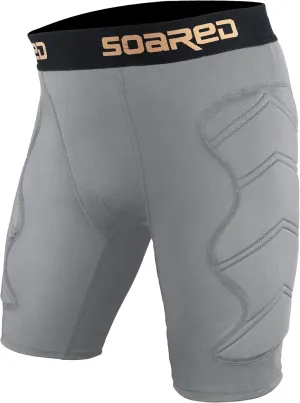 Soared Youth Baseball Sliding Shorts, 5mm Shockproof Pad, Padded Compression Shorts Tear Resistant w/Cup Pocket for Softball