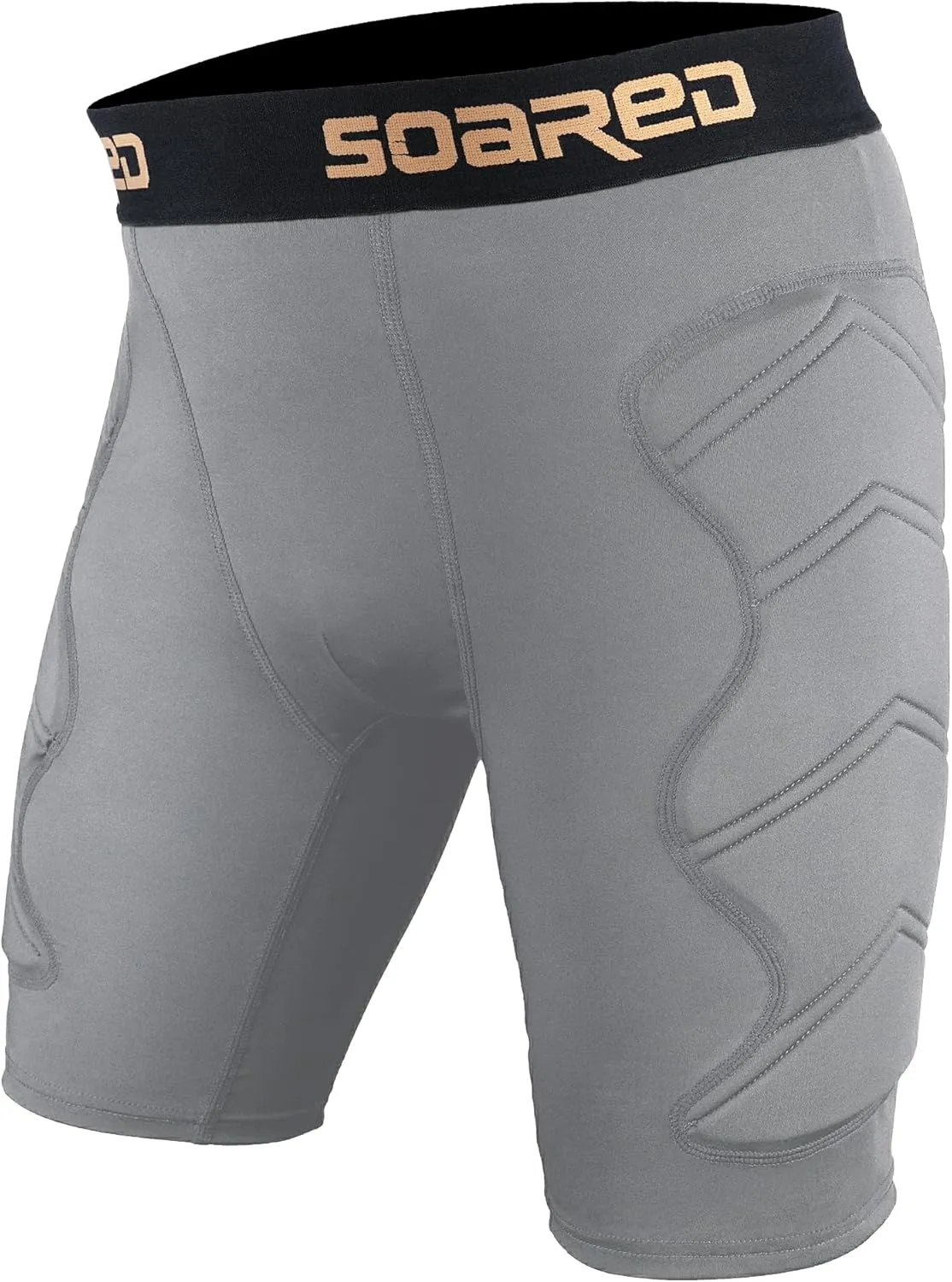 Soared Youth Baseball Sliding Shorts, 5mm Shockproof Pad, Padded Compression Shorts Tear Resistant w/Cup Pocket for Softball