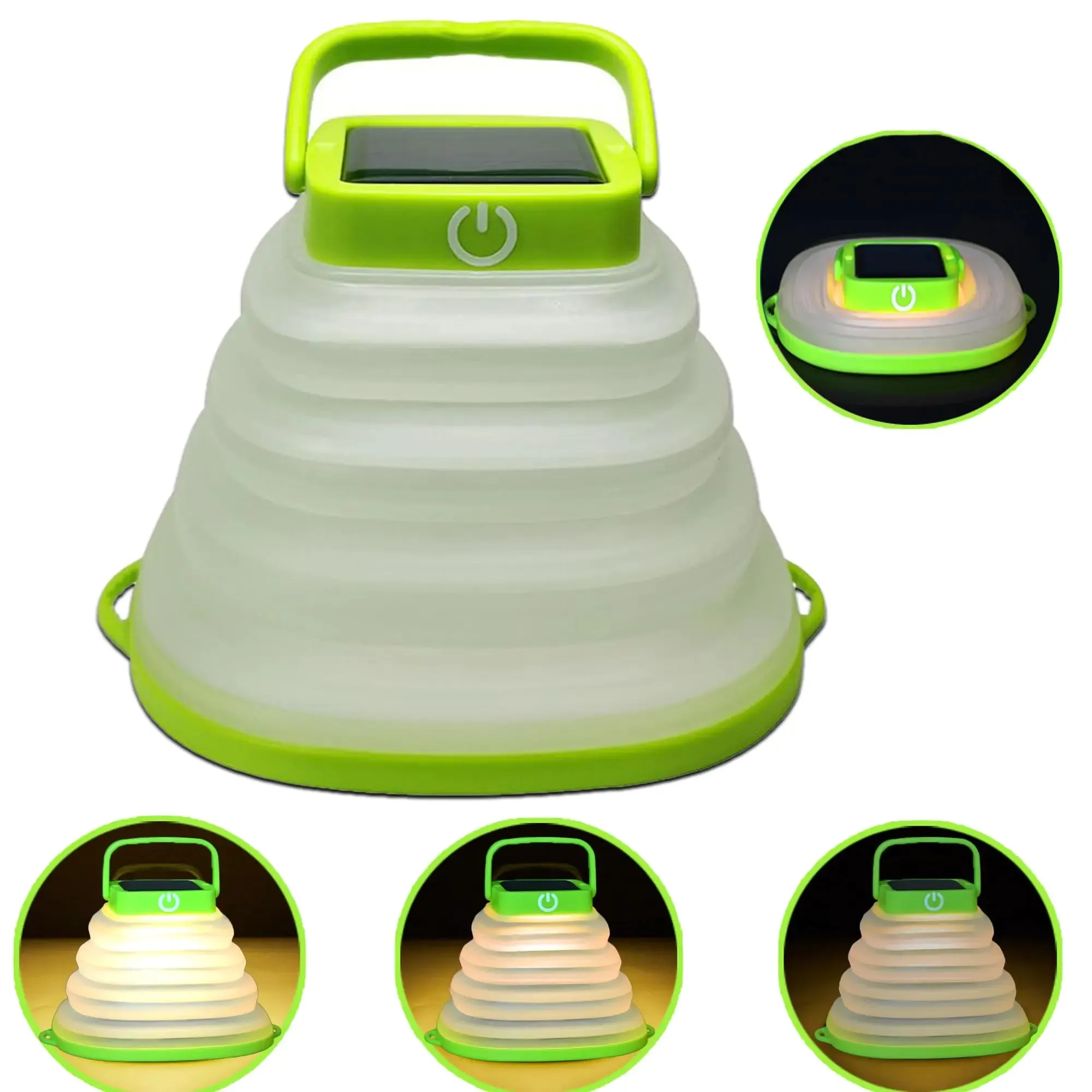 Solar Camping Lanterns-Collapsible Camping EssentialsIP65 Solar Lights Outdoor WaterproofUSB Portable Camping Hanging Lamp for Backpacking GearEmergencyTentTravelHiking