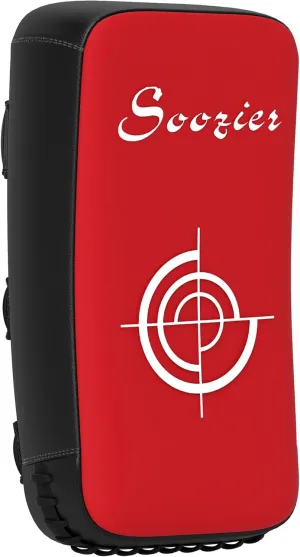 Soozier Curved Kick Shield, 16.5 in Muay Thai Pad Punching Pad for Martial Arts, Karate, Kickboxing, MMA, Taekwondo x 1 Unit