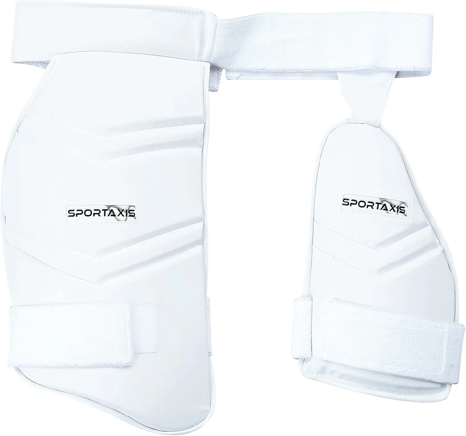 SPORTAXIS Cricket Thigh Guard Pad Set for Adult and Youth for Lower Body Protection.