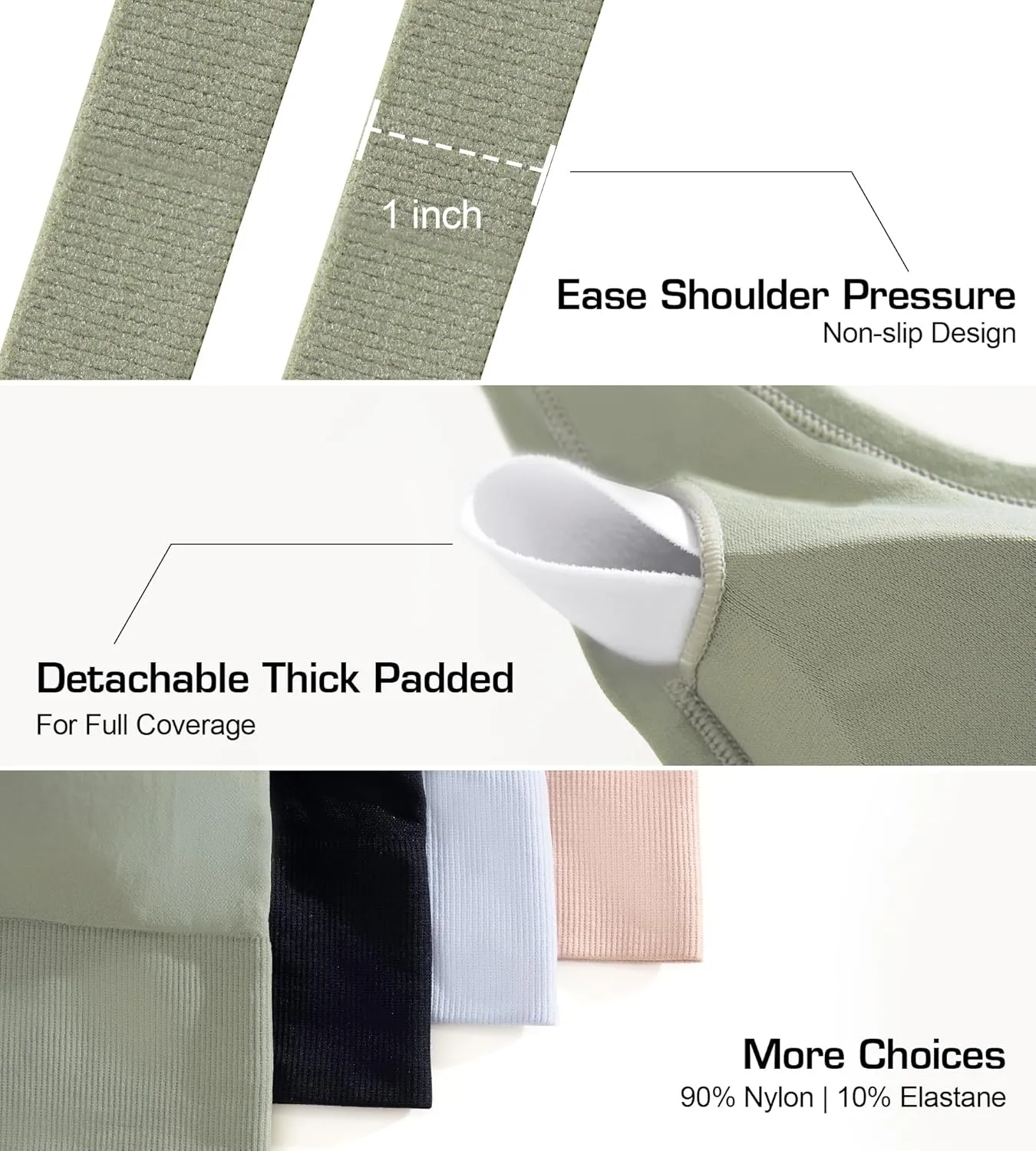Sports Bras for Women Pack - Womens Front Closure Cross Back Low Impact Workout Post Surgery Bra Multipack