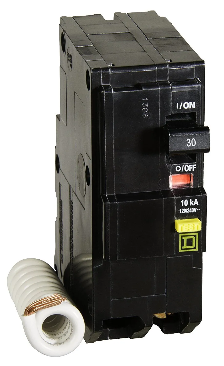 Square D - QO230GFICP QO Circuit Breaker, 30-Amp, 120/240V, 2-Pole, GFCI, Plug-In Mount