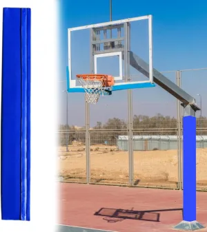 Square Pole Padding Basketball Rod Pads, Heavy Duty Basketball Hoop Padding Cushion for Sunshade/Swing Pole/Electric Bar, Wrap Around Rod Post Padding