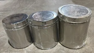 STAINLESS STEEL BIG DABBA SET OF 3 (20, 22, 24)
