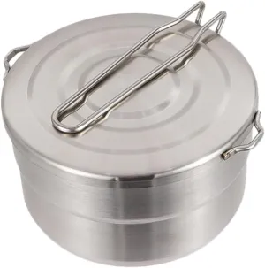 Stainless Steel Camping Cook Pot Portable Outdoor Cooking Tool for Hiking Cookware Design for Efficient Cooking