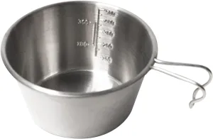 Stainless Steel Camping Sierra-Cup Cookware Compact Camping Pot Gift Convenient to Use for Camping