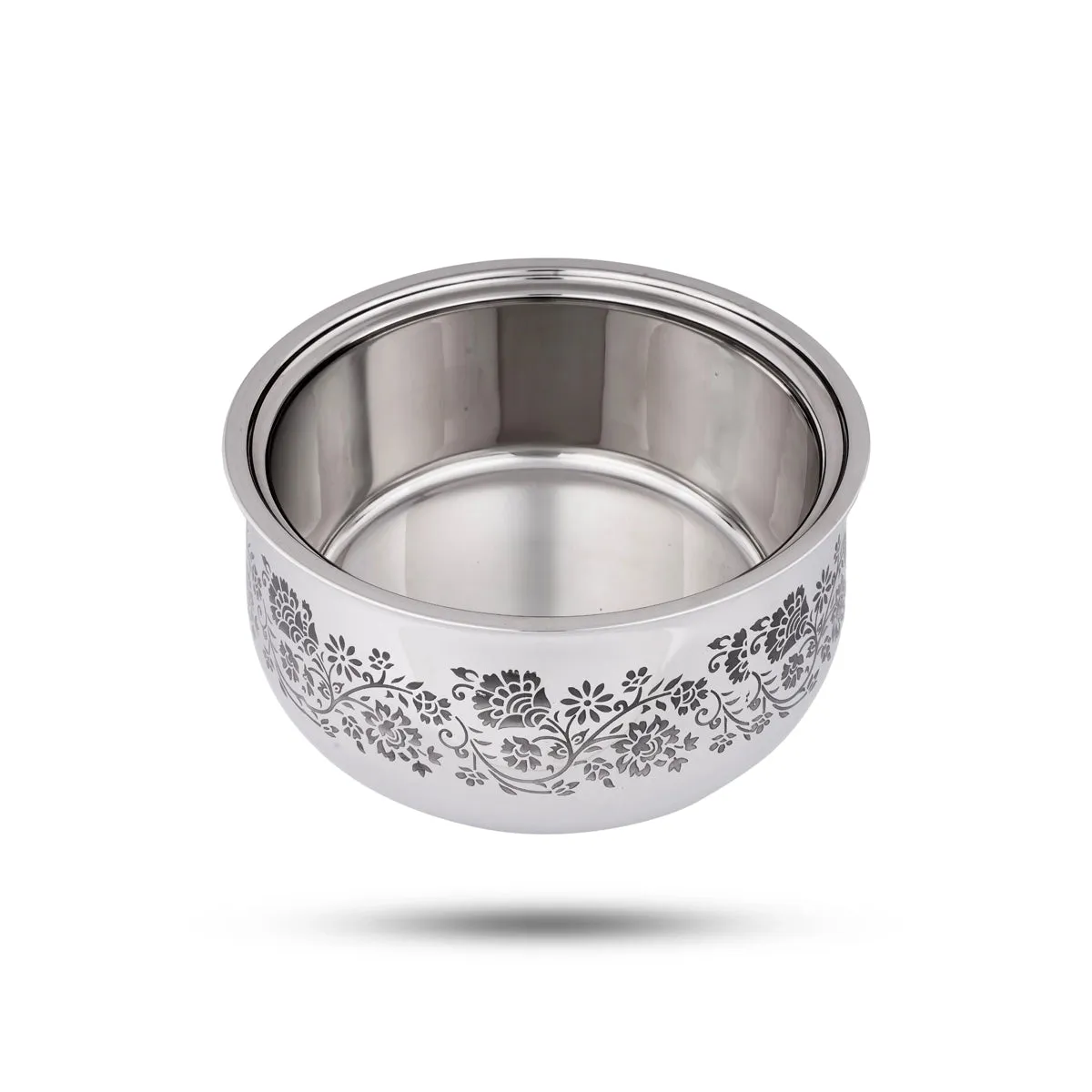 Stainless Steel Food Container With Lid - 5 x 8.5 Inches | Roti Pot/ Food Storage Container for Home/ 1.285 Kgs