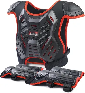 StarknightMT Kids Dirt Bike Gear - Youth Motorcycle Riding Protective Gear Motocross Armor Suit Chest Protector for Boys Girls Mountain Biking Cycling