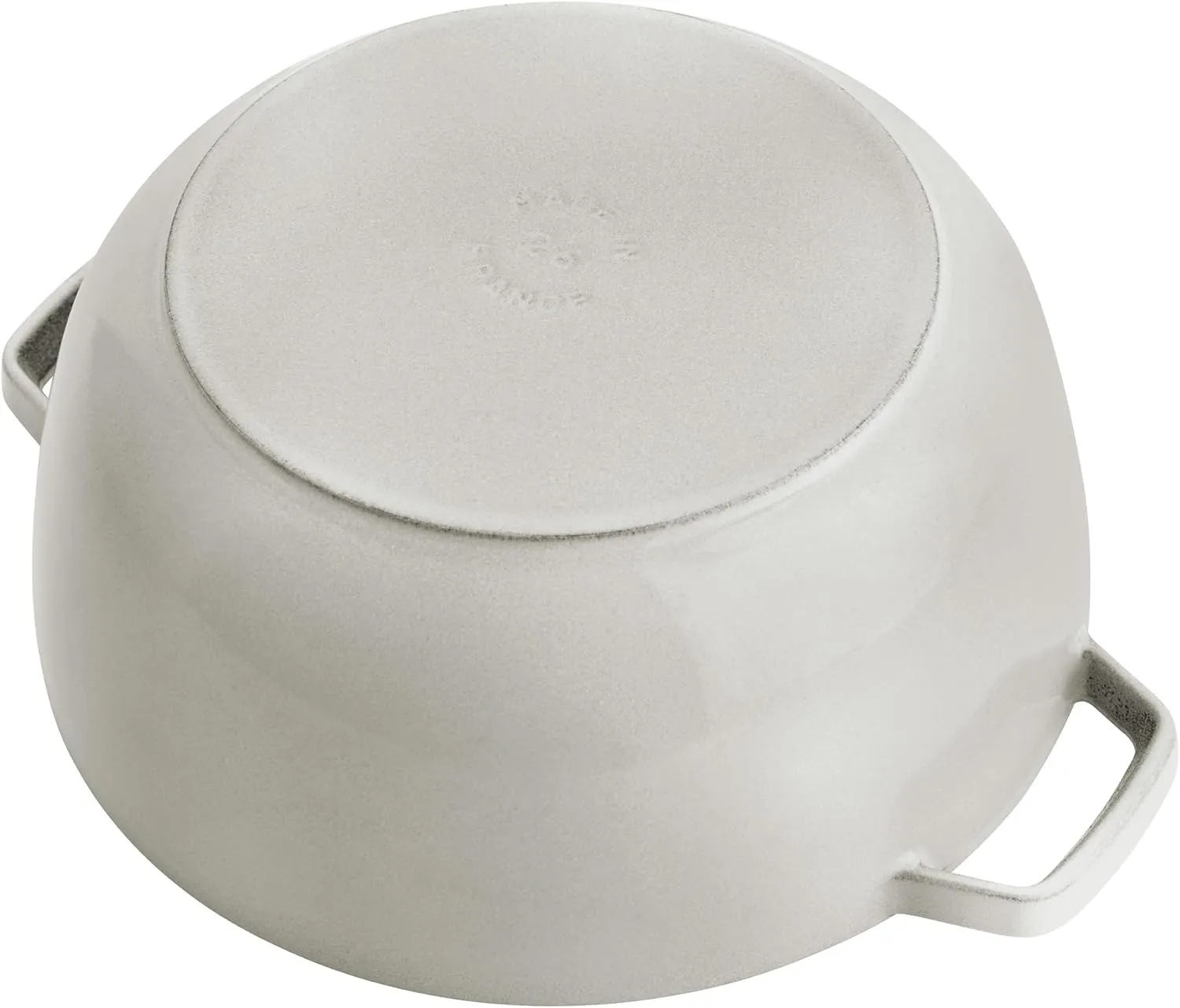 Staub Cast Iron Essential French Oven, Dutch Oven, 5-quart, serves 5-6, Made in France - White Truffle