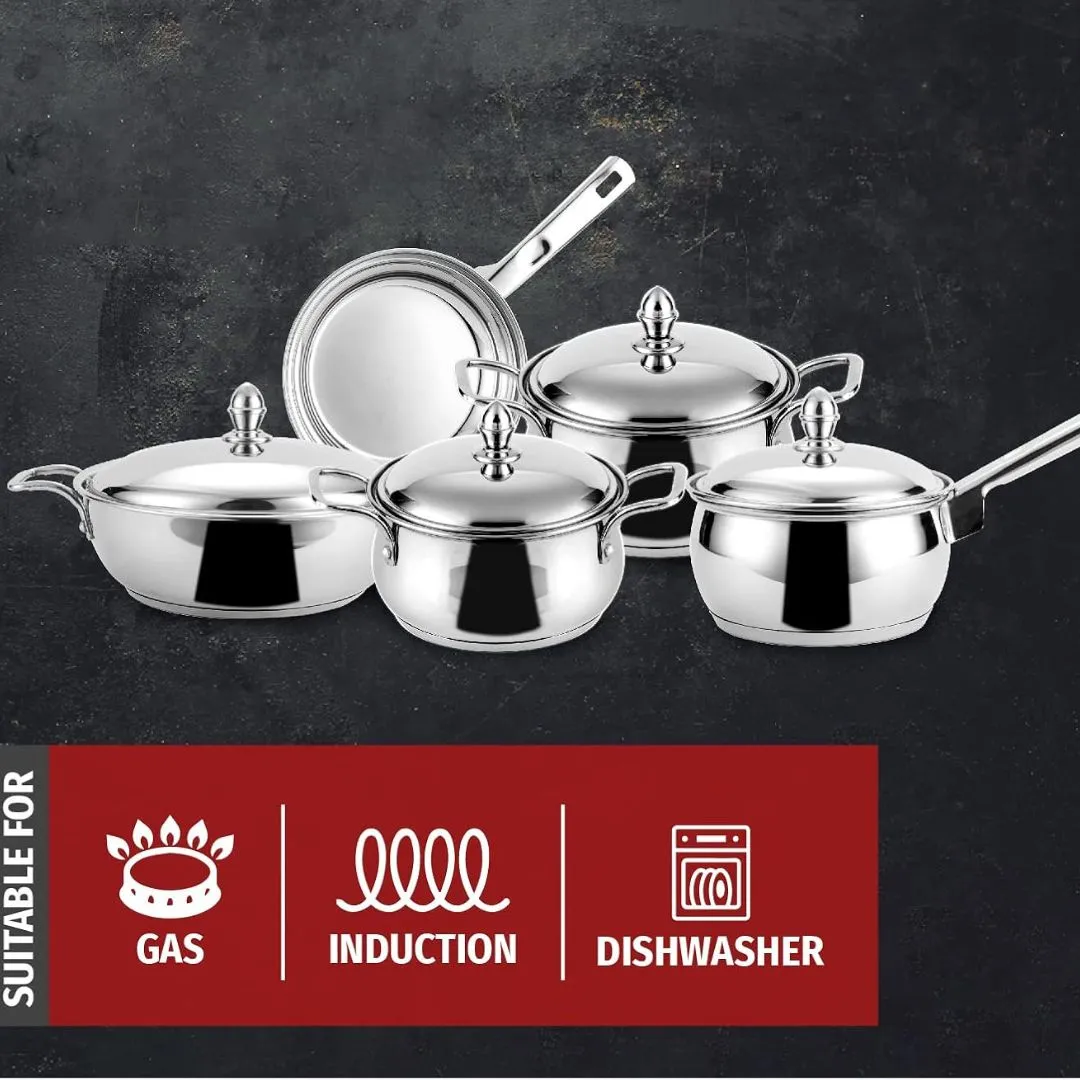 Steelcraft Stainless Steel Shabu Shabu Hot Pot With Glass Lid 28cm