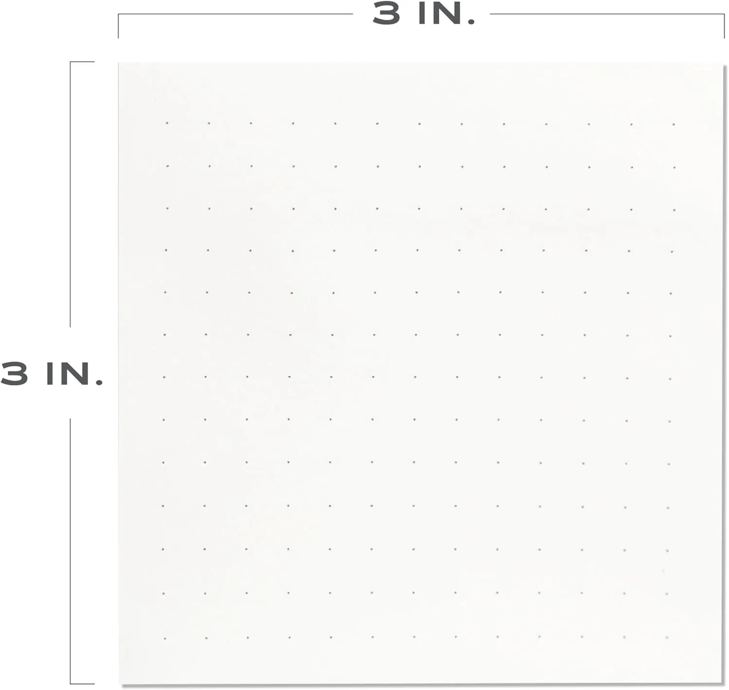 Sticky Notes Dots Grid 24pk | 3x3 Inch Small Self Stick Notepads for Desk and School Supplies