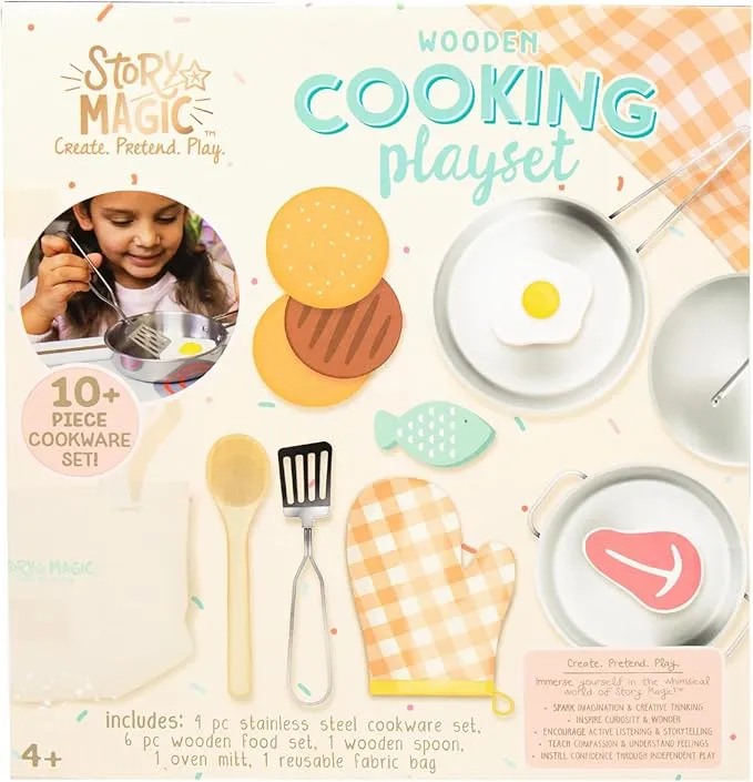 Story Magic Wooden Cooking Playset