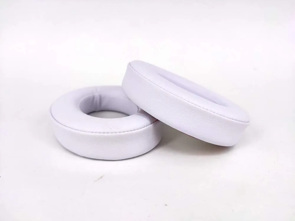Studio 3 Replacement Earpads Ear Pad Cushion Cover Compatible with Beats by Dr.Dre Studio 2.0 B0500 B0501 Wired/Wireless & Studio 3.0 Over-Ear Headphones (White)