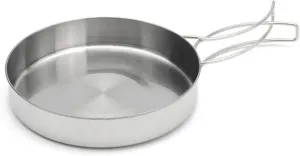 SUPVOX Camping Cutlery Set 8-Piece Portable Cookware Set with Stainless Steel Pans for Travel