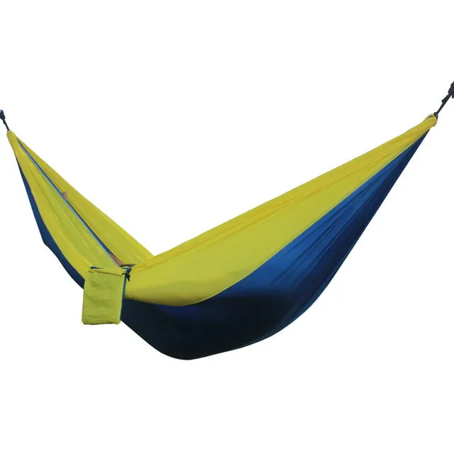Survival Outdoor Portable Hammock Hunting Travel Camping Backpacking Swing Secret sale Person Double Energy-saving Sleeping Bed Nylon Hammock Garden Adult