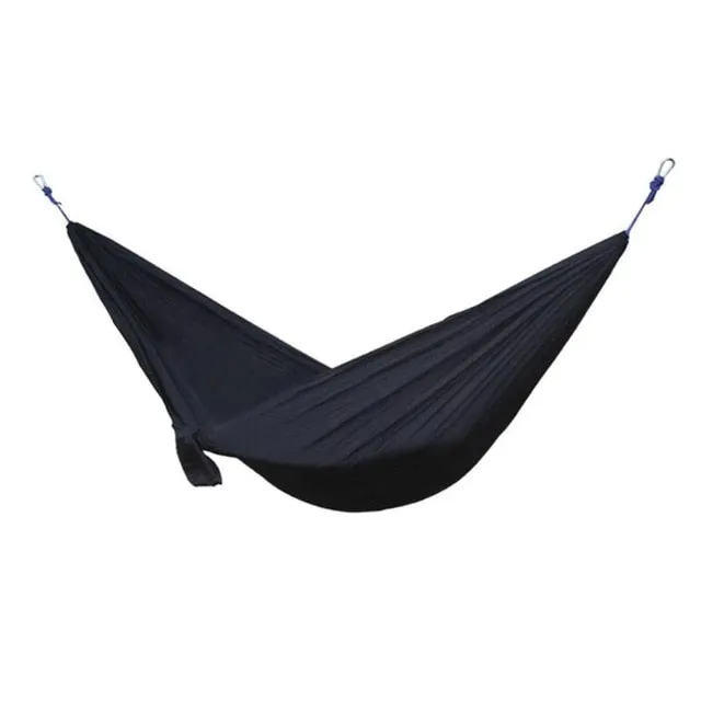Survival Outdoor Portable Hammock Hunting Travel Camping Backpacking Swing Secret sale Person Double Energy-saving Sleeping Bed Nylon Hammock Garden Adult