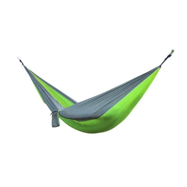 Survival Outdoor Portable Hammock Hunting Travel Camping Backpacking Swing Secret sale Person Double Energy-saving Sleeping Bed Nylon Hammock Garden Adult