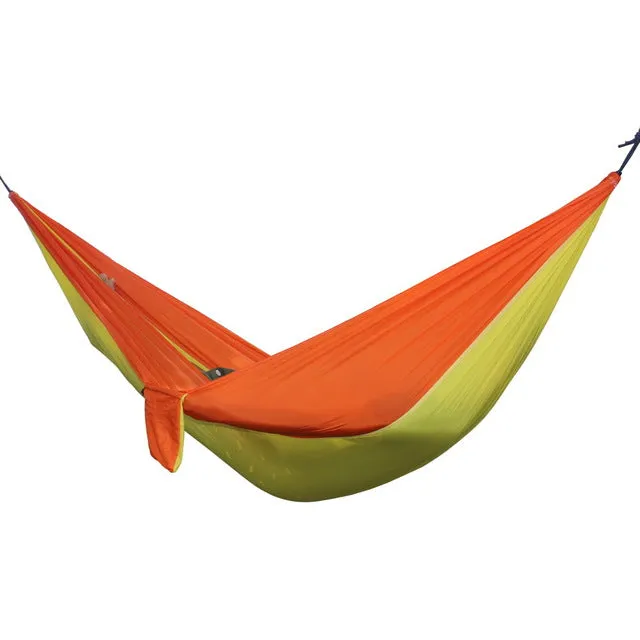 Survival Outdoor Portable Hammock Hunting Travel Camping Backpacking Swing Secret sale Person Double Energy-saving Sleeping Bed Nylon Hammock Garden Adult