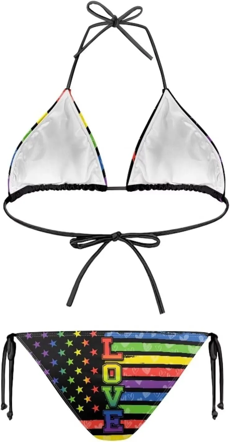 Swimsuits for Women High Waisted String Bikini Sets for Women XS-XXL