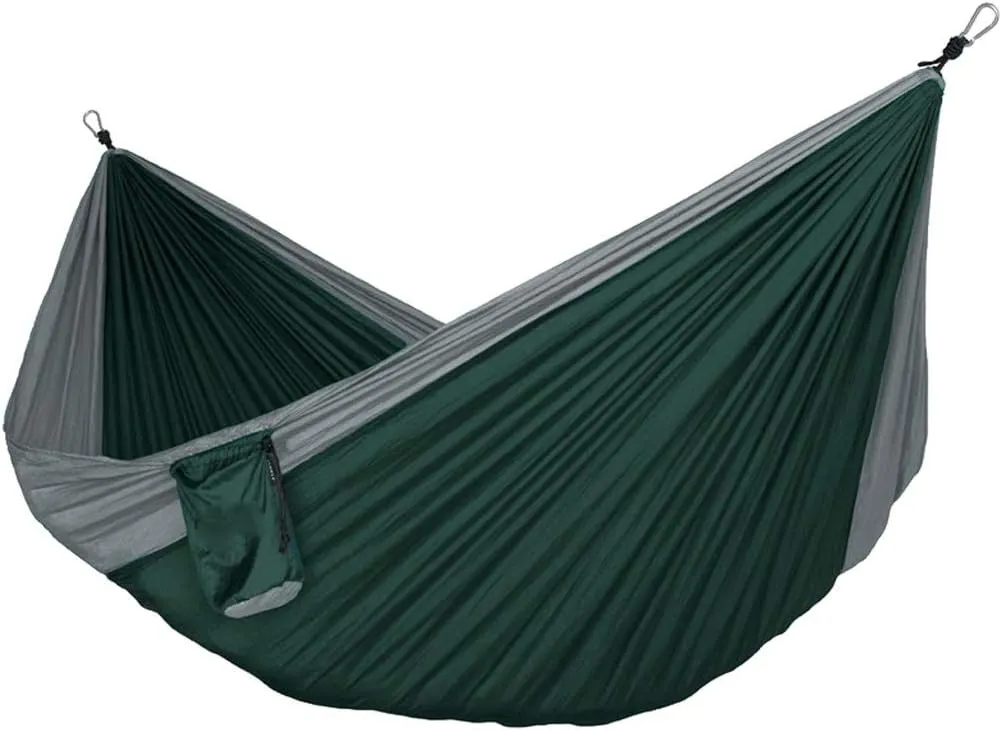 Swings Single Double Outdoor Hammock Swing 125.9x78.7 Inch Nylon Parachute Cloth Portable Hammock Leisure Travel Camping Hammock Swing Swing Outside Toys (Color : C)