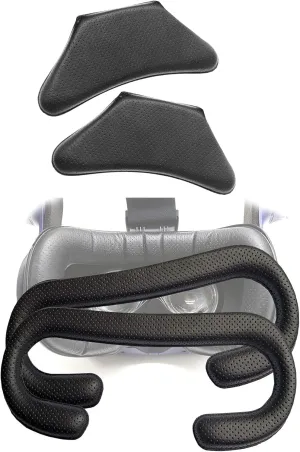 TamBee Face Foam Vive PRO VR Replacement Headset Foam Replacement for HTC Vive PRO VR Black PU Leather Cover Face Pad 4Pcs
