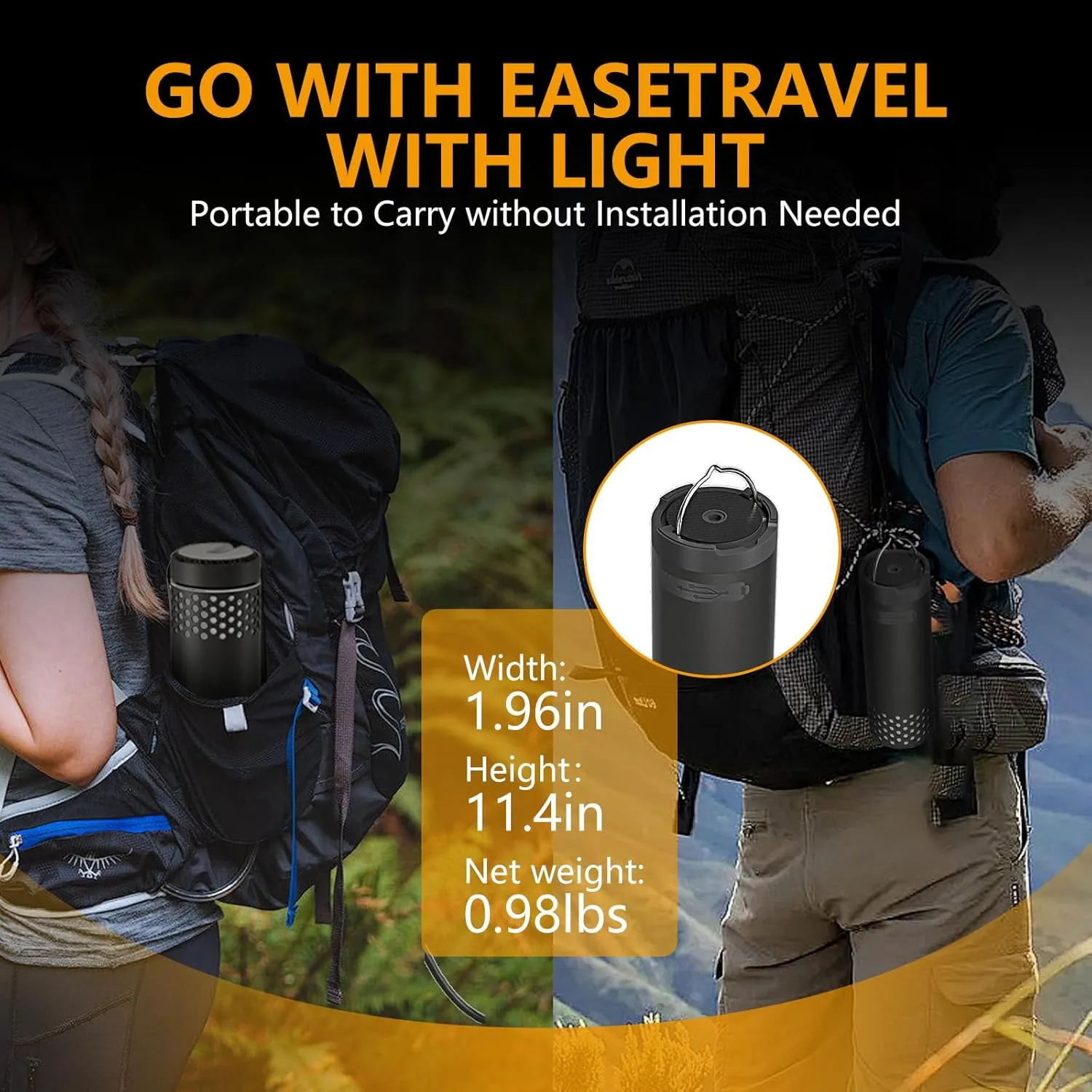 Telescopic 10000mAh Collapsible Magnetic Camping Lantern