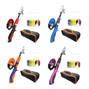 Telescopic Fishing Rod and Reel Combo Kits with Fishing Reel Traveling Kid Fishing Pole  Boys Girls Travel Beginners Lurekiller