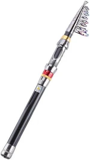 Telescopic Fishing Rod, Carbon Portable Hard Fishing Pole Freshwater Fishing Rod Accessory(3.6m)