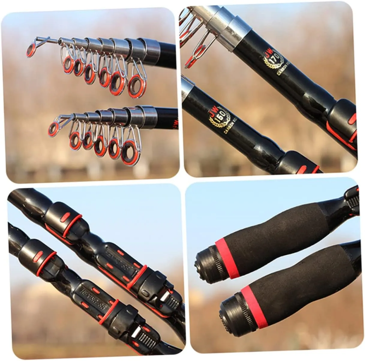 Telescopic Fishing Rod Folding Pole Portable Fishing Accessory Fishing Suplies Fishing Rod for Fish