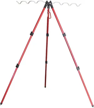 Telescopic Fishing Rod Holder Tripod Stand Adjustable Aluminum Alloy Foldable Pole Bracket for Multiple Rods Outdoor Fishing Equipment