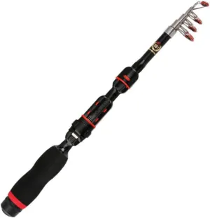 Telescopic Fishing Rod Portable Folding Pole Meters Ergonomic Handle Durable Fishing Accessory for Fish Lovers for Freshwater and Saltwater Fishing