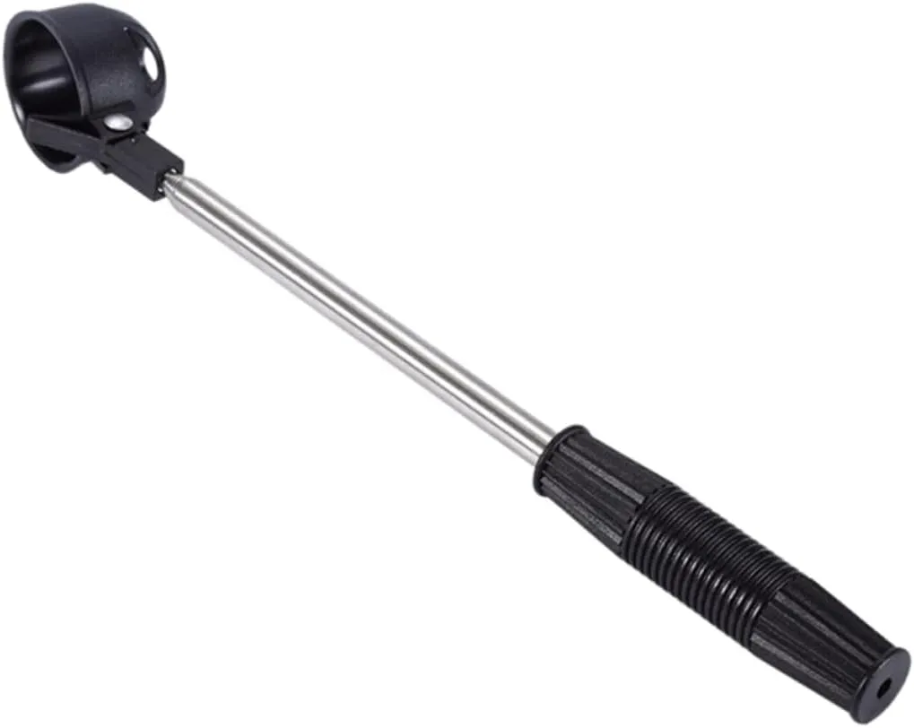 Telescopic Golf Ball Picker Self-Locking Scoop Retriever Pole Collector Tube Anti-Skid Grip for Easy Retrieval