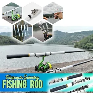 TELESCOPIC SPINNING FISHING ROD