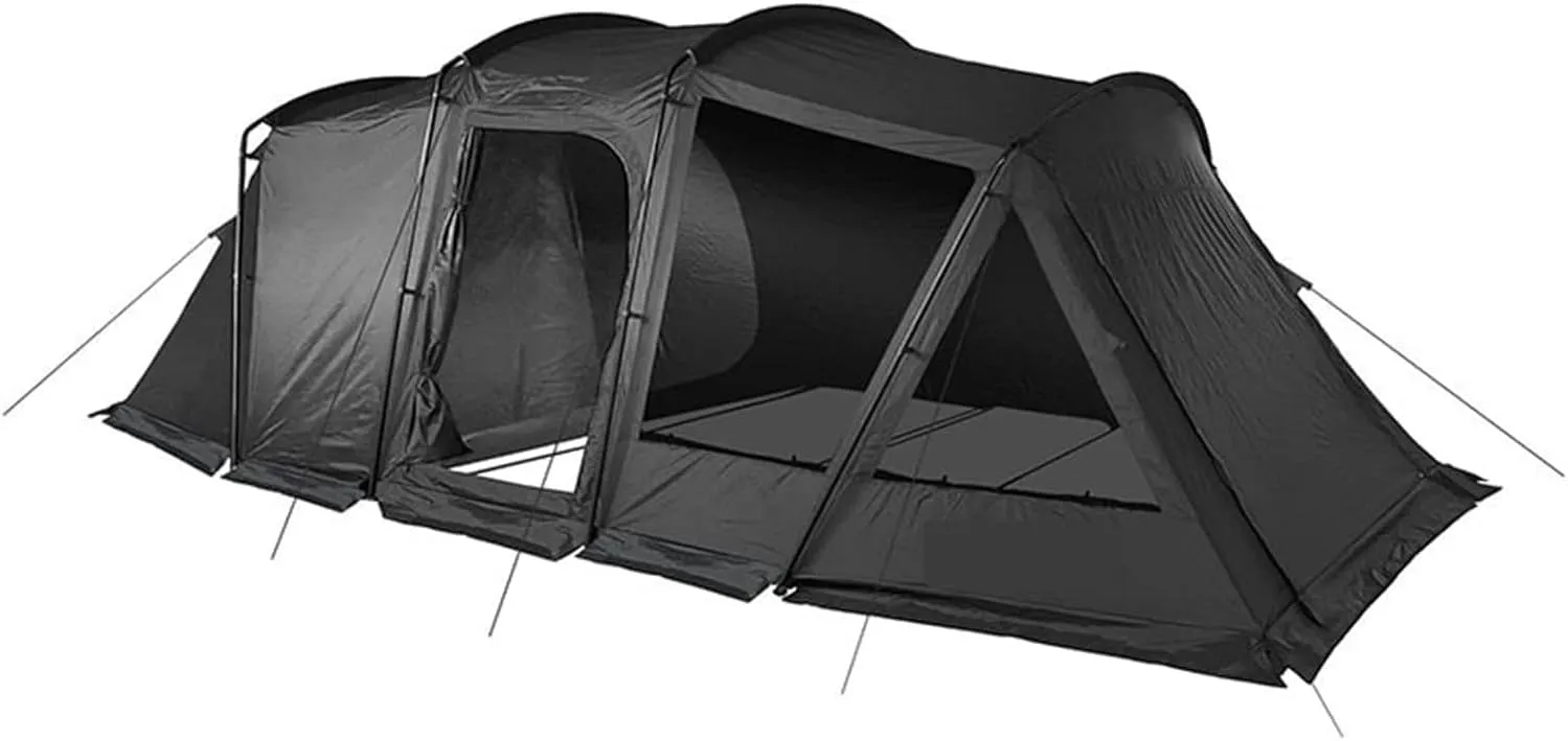 Tents Tent One Room One Hall Rainstorm Protection Outdoor Camping Thickening Tent Camping Equipment (Black One Size)