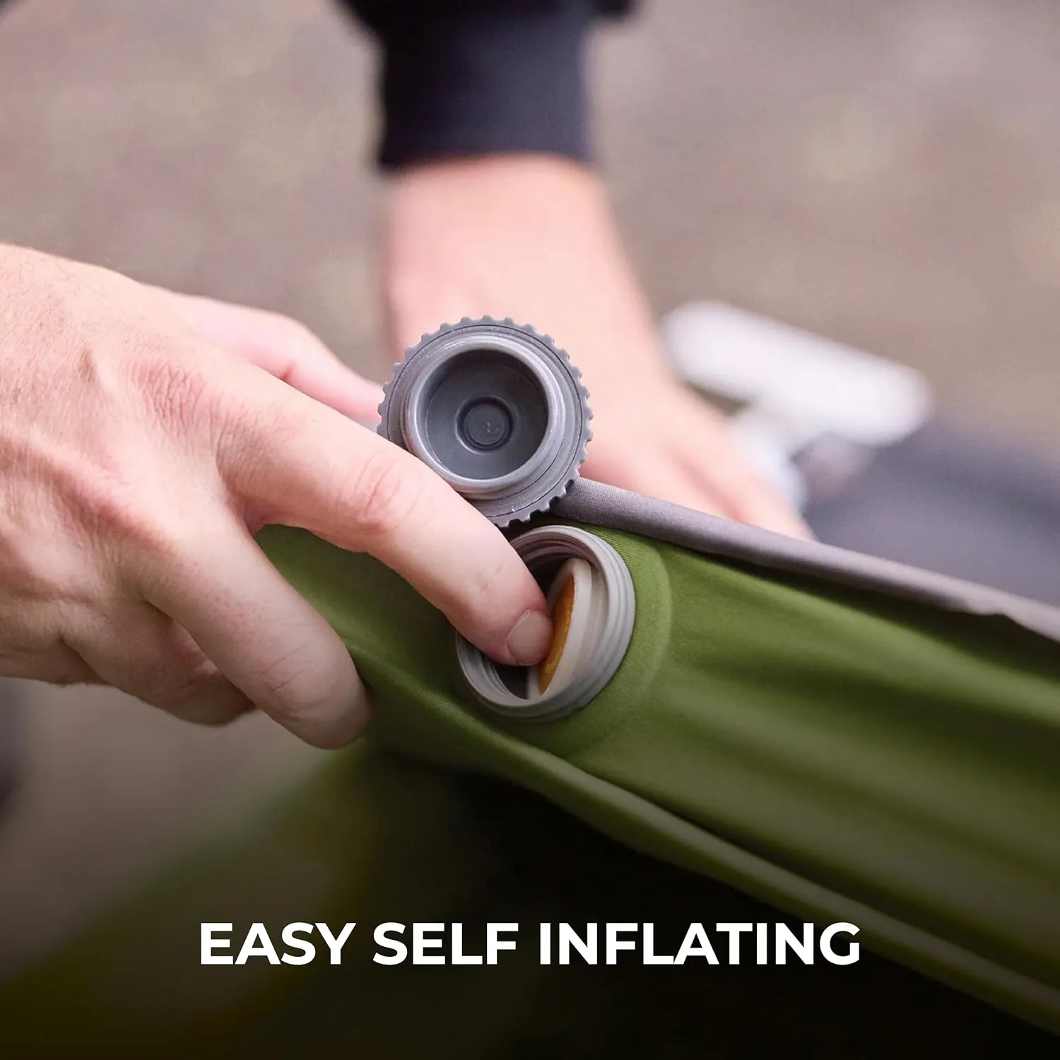 Teton Sequoia Regular Self Inflating Camping Sleeping Pad, Inflatable Sleeping Pads, Compact for Camping, Backpacking, and Hiking. Camping Mat with Roll-Up Straps and Storage Bag