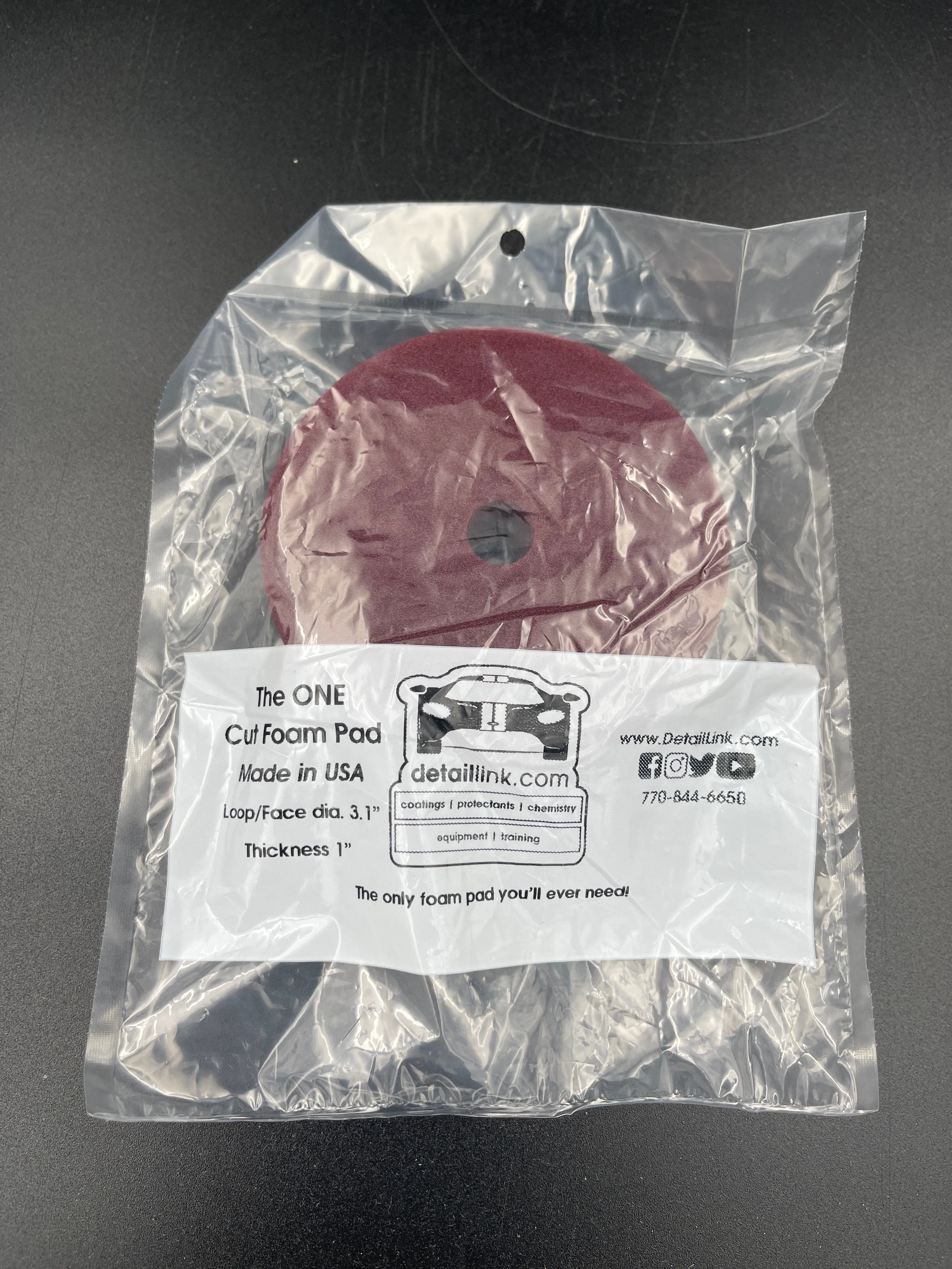 The  One Cut Foam Pad 3' Maroon