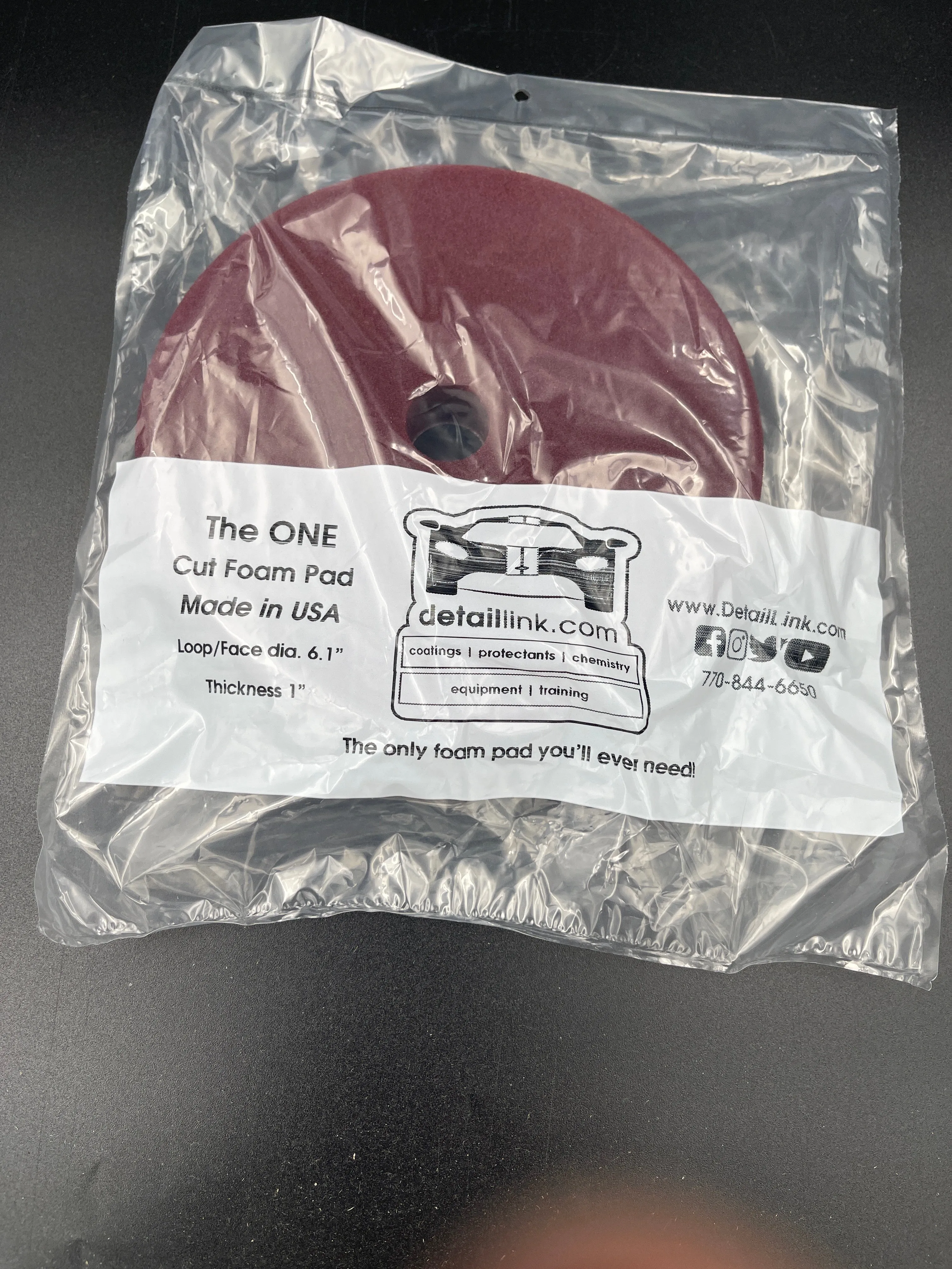 The One Cut Foam Pad 6'Maroon