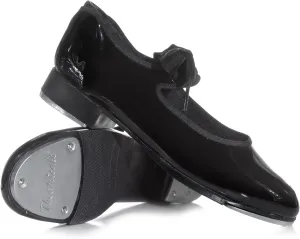 Theatricals Womens Tap Star Ribbon Tie Elastic Tap Shoes